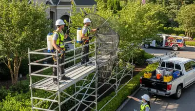 Deer deterrent tree care service in Saint Louis, MO protecting shrubs and landscape from browsing