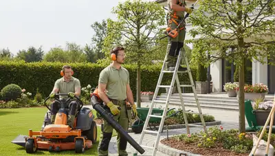 Arbor Tree Care crew provides tree trimming and landscaping services in Saint Louis, MO
