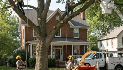 Tree service team in Saint Louis, MO providing professional tree trimming and pruning services