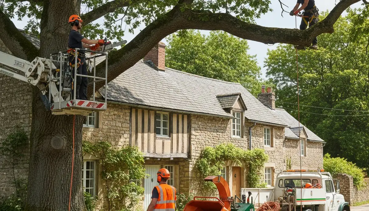 Tree service crew in Saint Louis, MO providing professional tree trimming and pruning services