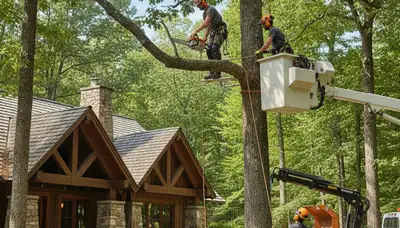Tree service crew in Saint Louis, MO providing professional tree trimming and pruning services